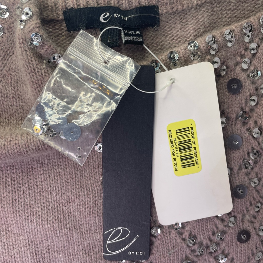 BY ECI Wool Rhinestone Sleeveless Cami Tank Top - Picture 6 of 6